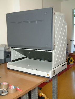 Back side of setup