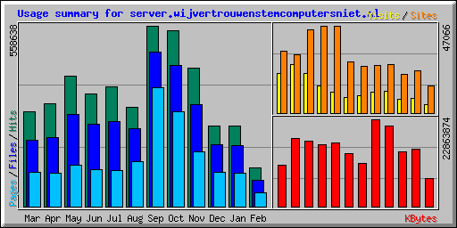 Usage summary for server.wijvertrouwenstemcomputersniet.nl
